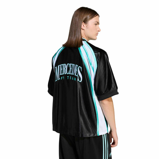 '+ Mercedes AMG Petronas F1 Las Vegas Baseball Shirt 'Black'