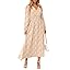Simplee Womens Boho Floral Long Sleeve Maxi Dress