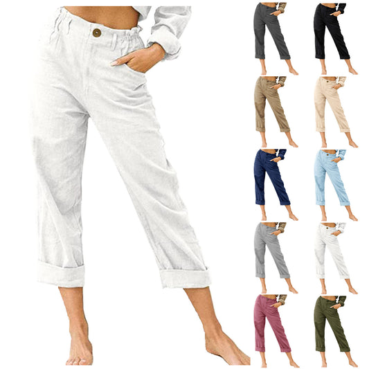 Waist Pants Loose Casual Trousers