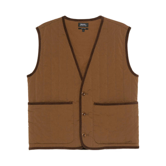 A.P.C. Brown Jackets - Waistcoats & Gilets Men