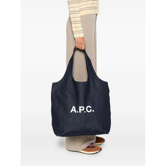 A.P.C. Blue Tote Bags Women