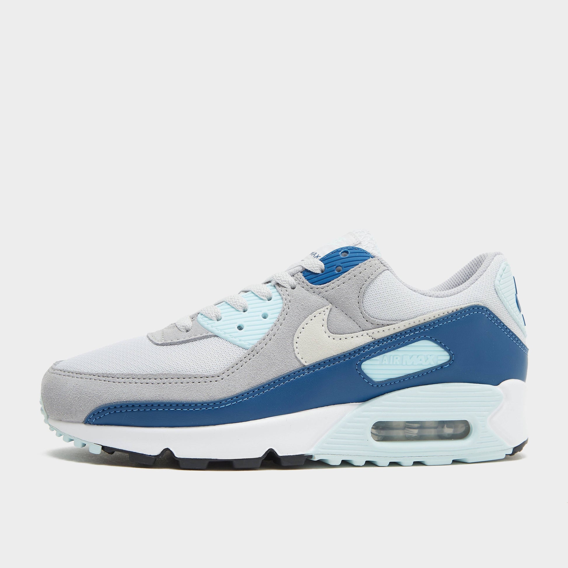 Nike Air Max 90 Shoes Pure Platinum Glacier Blue Court Blue White